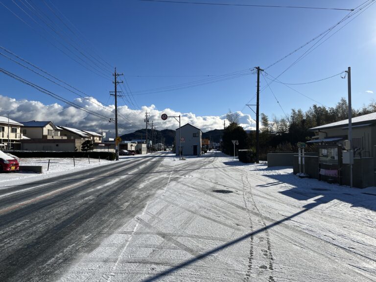 伊勢市に降った雪