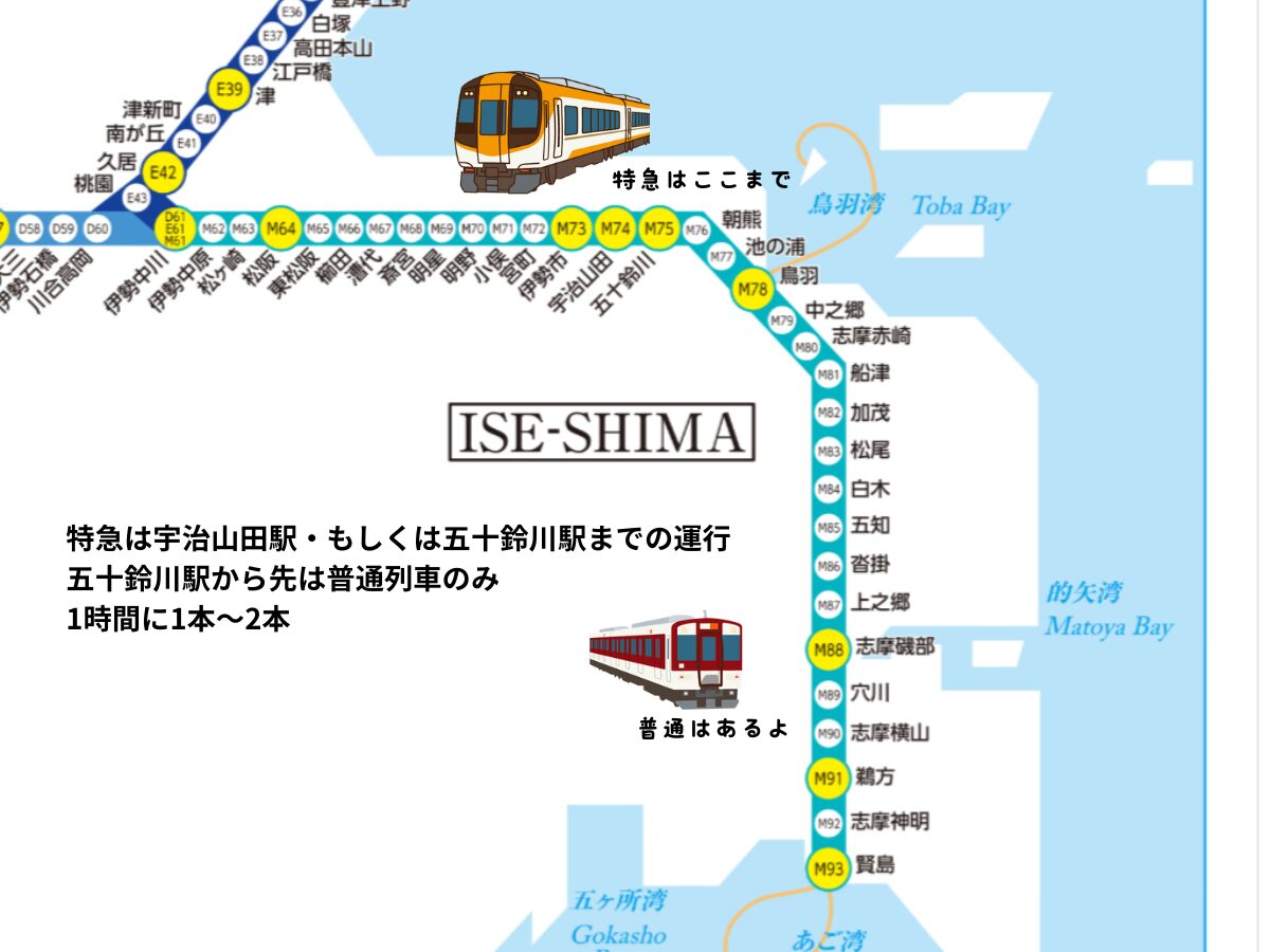 近鉄】五十鈴川駅～賢島駅のすべての特急運転取りやめについて地元民が解説 - 旅のトラウマ舎